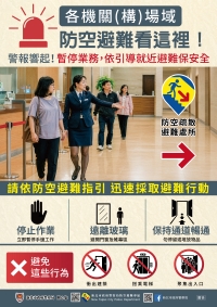 防空疏散逃難指引-各機關構場域